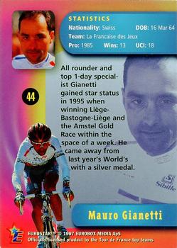 1997 Eurostar Tour de France #44 Mauro Gianetti Back